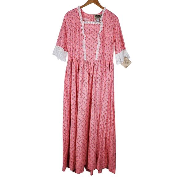 NEW Frontier Classics Mattie Dress XL Maxi Prairie Western Floral Colonial Rose - Picture 1 of 13